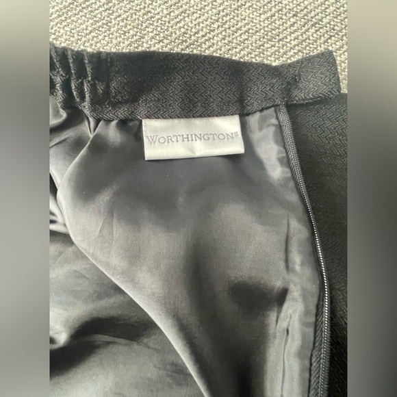 Worthington Gray Midi Pencil Skirt Work - Picture 2 of 16